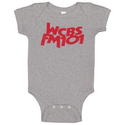 70s Wcbs Fm101 New York City Radio Station Fan Baby One Piece 70s Wcbs Fm101 New York City Radio Station Fan Baby One Piece