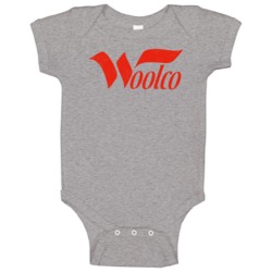 Woolco Vintage Department Store 80s Retro Fan Baby One Piece Woolco Vintage Department Store 80s Retro Fan Baby One Piece