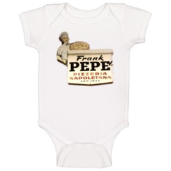 Frank Pepe's Restaurant Foodie Tour Brand Logo Fan Baby One Piece Frank Pepe's Restaurant Foodie Tour Brand Logo Fan Baby One Piece