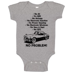 1959 Mg Mga No Problem Vintage Car Baby One Piece 1959 Mg Mga No Problem Vintage Car Baby One Piece