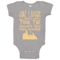 Just A Wizard Girl Living In A Muggle World Harry Potter Baby One Piec Just A Wizard Girl Living In A Muggle World Harry Potter Baby One Piec