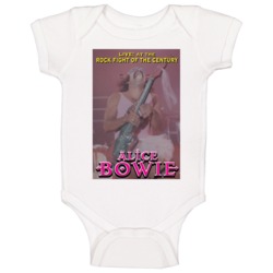 Alice Bowie Cheech And Chong Fictional Music Group Fan Baby One Piece Alice Bowie Cheech And Chong Fictional Music Group Fan Baby One Piece