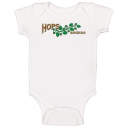 Hops Burger Bar Food Fan Baby One Piece Hops Burger Bar Food Fan Baby One Piece