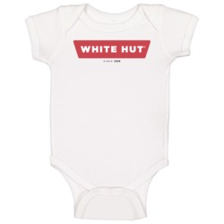 White Hut Burger Food Fan Baby One Piece White Hut Burger Food Fan Baby One Piece