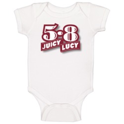 Juicy Lucy Burger Food Fan Baby One Piece Juicy Lucy Burger Food Fan Baby One Piece