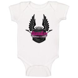 Thunder Burger And Bar Food Fan Baby One Piece Thunder Burger And Bar Food Fan Baby One Piece