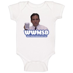 Wwmsd What Would Michael Scott Do The Office Fan Baby One Piece Wwmsd What Would Michael Scott Do The Office Fan Baby One Piece