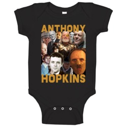 Anthony Hopkins Movies Mashup Hollywood Actor Fan Baby One Piece