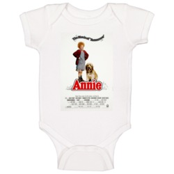 Annie Best 80s Retro Movie Poster Fan Baby One Piece Annie Best 80s Retro Movie Poster Fan Baby One Piece