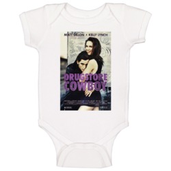 Drugstore Cowboy Retro Movie Poster Fan Baby One Piece Drugstore Cowboy Retro Movie Poster Fan Baby One Piece