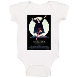 Moonstruck Retro Movie Poster Fan Baby One Piece Moonstruck Retro Movie Poster Fan Baby One Piece