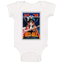 Rock & Rule Retro Movie Poster Fan Baby One Piece Rock & Rule Retro Movie Poster Fan Baby One Piece