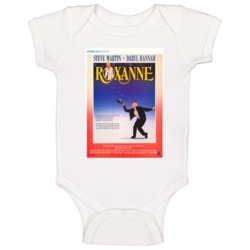Roxanne Retro Movie Poster Fan Baby One Piece Roxanne Retro Movie Poster Fan Baby One Piece