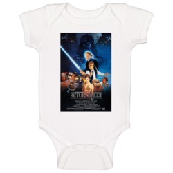 Star Wars Episode 4 Return Of The Jedi Retro Movie Poster Fan Baby One Star Wars Episode 4 Return Of The Jedi Retro Movie Poster Fan Baby One