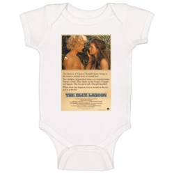 The Blue Lagoon Retro Movie Poster Fan Baby One Piece The Blue Lagoon Retro Movie Poster Fan Baby One Piece