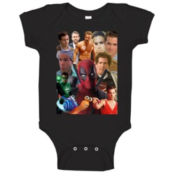 Ryan Reynolds Movies Mashup Hollywood Actor Super Fan Baby One Piece Ryan Reynolds Movies Mashup Hollywood Actor Super Fan Baby One Piece