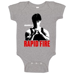 Brandon Lee Rapid Fire Movie Fan Baby One Piece Brandon Lee Rapid Fire Movie Fan Baby One Piece
