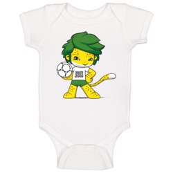 Zakumi South Africa 2010 World Cup Mascot Fan Baby One Piece Zakumi South Africa 2010 World Cup Mascot Fan Baby One Piece