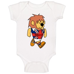 World Cup Willie England 1966 World Cup Mascot Fan Baby One Piece World Cup Willie England 1966 World Cup Mascot Fan Baby One Piece