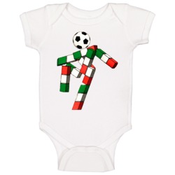 Ciao Italy 1990 World Cup Mascot Fan Baby One Piece Ciao Italy 1990 World Cup Mascot Fan Baby One Piece