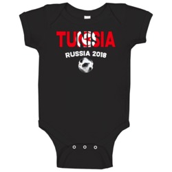 Tunisia Fifa World Cup Russia 2018 Soccer Football Fan Baby One Piece