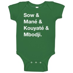 Senegal Sow Mane Kouyate Mbodji World Cup Players Fan Baby One Piece Senegal Sow Mane Kouyate Mbodji World Cup Players Fan Baby One Piece