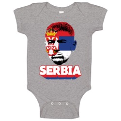 Aleksandar Kolarov Serbia Flag Big Head Fifa World Cup Fan Baby One Pi Aleksandar Kolarov Serbia Flag Big Head Fifa World Cup Fan Baby One Pi
