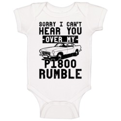 1961 Volvo P1800 Can't Hear You Over My Car Rumble Worn Look Baby One 