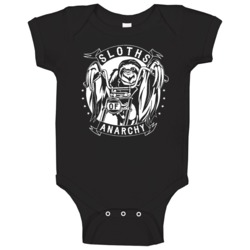 Sloths Of Anarchy Sons Of Anarchy Parody Funny Baby One Piece Sloths Of Anarchy Sons Of Anarchy Parody Funny Baby One Piece