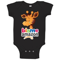 Toys R Us Crying Geoffrey The Giraffe Blame Amazon Fan Baby One Piece Toys R Us Crying Geoffrey The Giraffe Blame Amazon Fan Baby One Piece