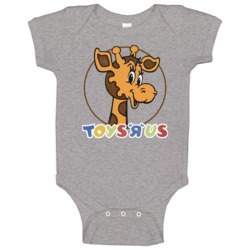Vintage Distressed Toys R Us Logo Fan Baby One Piece Vintage Distressed Toys R Us Logo Fan Baby One Piece
