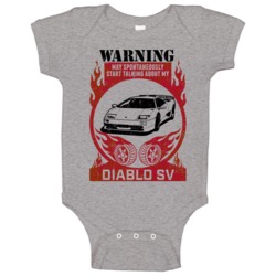 Lamborghini Diablo Warning May Start Talking About My Car Worn Look Ba