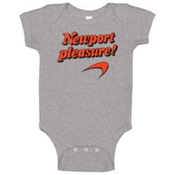 Newport Pleasure Cigarette Fan Baby One Piece Newport Pleasure Cigarette Fan Baby One Piece