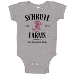Schrute Farms Dwight The Office Beets Bed Breakfast Character Fan Baby Schrute Farms Dwight The Office Beets Bed Breakfast Character Fan Baby