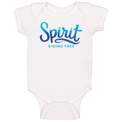 Spirit Riding Free Logo Netflix Original Fan Baby One Piece Spirit Riding Free Logo Netflix Original Fan Baby One Piece