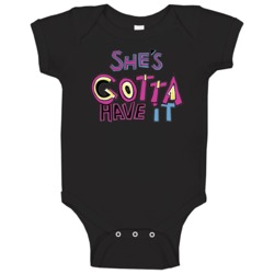 She's Gotta Have It Logo Netflix Original Fan Baby One Piece She's Gotta Have It Logo Netflix Original Fan Baby One Piece