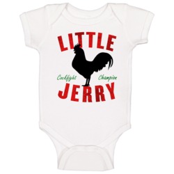Little Jerry Cockfight Champion Seinfeld Parody Logo Fan Baby One Piec Little Jerry Cockfight Champion Seinfeld Parody Logo Fan Baby One Piec