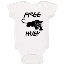 Black Panther Free Huey Fan Baby One Piece Black Panther Free Huey Fan Baby One Piece