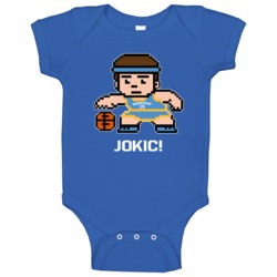 Nikola Jokic Tecmo Player Denver Basketball Fan Baby One Piece