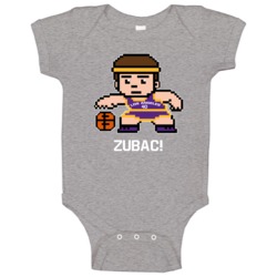 Ivica Zubac Tecmo Player Los Angeles L Basketball Fan Baby One Piece
