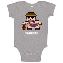 Alex Caruso Tecmo Player Los Angeles L Basketball Fan Baby One Piece