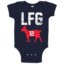 Brady Goat Lfg New England Football Fan Baby One Piece
