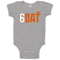 Baker Mayfield 6 Goat Cleveland Football Player New Rookie Fan Baby On Baker Mayfield 6 Goat Cleveland Football Player New Rookie Fan Baby On