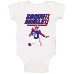 Saquon Barkley Ny New York Football Rookie Player Fan Logo Mashup Baby Saquon Barkley Ny New York Football Rookie Player Fan Logo Mashup Baby
