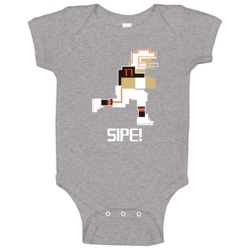 Brian Sipe Tecmo Bowl Cleveland Football Athlete Fan Baby One Piece Brian Sipe Tecmo Bowl Cleveland Football Athlete Fan Baby One Piece