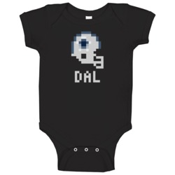Dallas Dal Football Nfl Team Pixelated 8 Bit Logo Fan Baby One Piece Dallas Dal Football Nfl Team Pixelated 8 Bit Logo Fan Baby One Piece