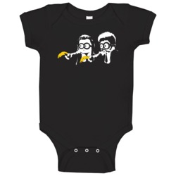 Minions Pulp Fiction Movie Funny Adult Parody Baby One Piece Minions Pulp Fiction Movie Funny Adult Parody Baby One Piece