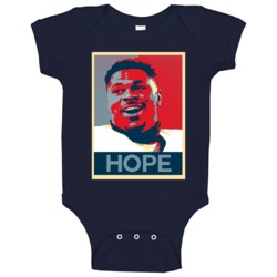 Khalil Mack Hope Poster Chicago Football Fan Baby One Piece Khalil Mack Hope Poster Chicago Football Fan Baby One Piece