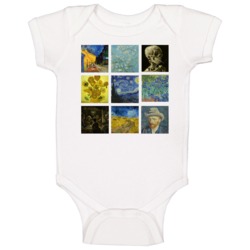 Vincent Van Gogh Paintings Cute Trendy Artsy Baby One Piece Vincent Van Gogh Paintings Cute Trendy Artsy Baby One Piece