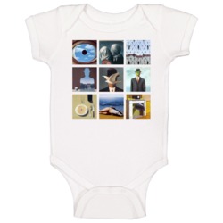Rene Magritte Art Paintings Cute Trendy Artsy Baby One Piece Rene Magritte Art Paintings Cute Trendy Artsy Baby One Piece
